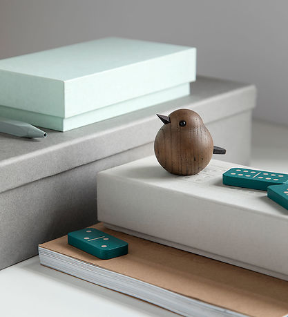 Novoform Træfigur - Mini Sparrow - Smoke Stained Oak
