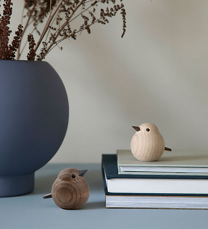 Novoform Træfigur - Mini Sparrow - Smoke Stained Oak