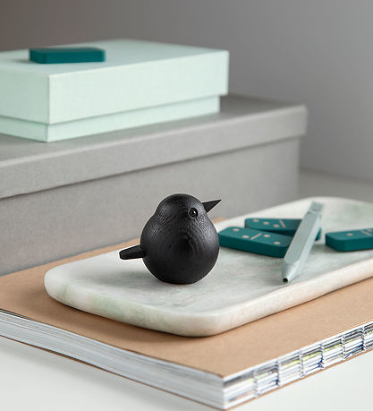 Novoform Træfigur - Mini Sparrow - Black Stained Oak