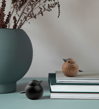 Novoform Træfigur - Mini Sparrow - Black Stained Oak