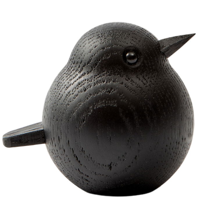 Novoform Træfigur - Mini Spurv - Sort Eg