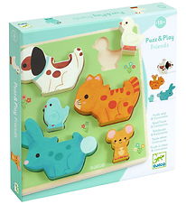 Djeco Puslespil - 6 Brikker - Puzz & Play Venner