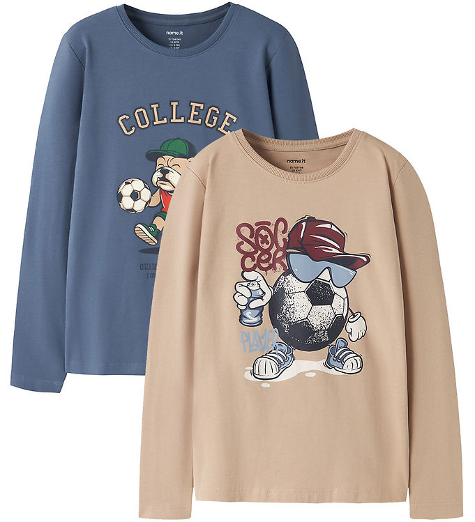 Name It Bluser -2-pak - MkmVux - Sesame/Vintage Indigo