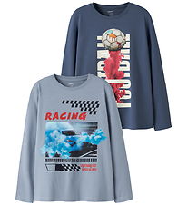 Name It Bluser - 2-pak - NkmVoto - Ashley Blue/Vintage Indigo