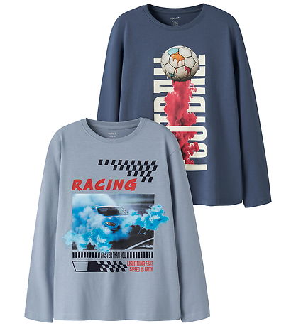 Name It Bluser - 2-pak - NkmVoto - Ashley Blue/Vintage Indigo