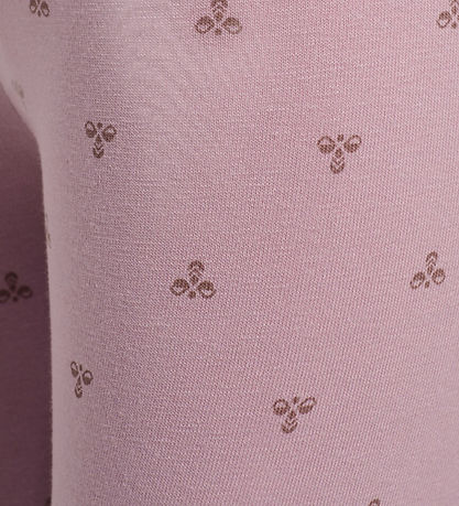 Hummel Leggings - hmlMini - Sea Fog m. Print