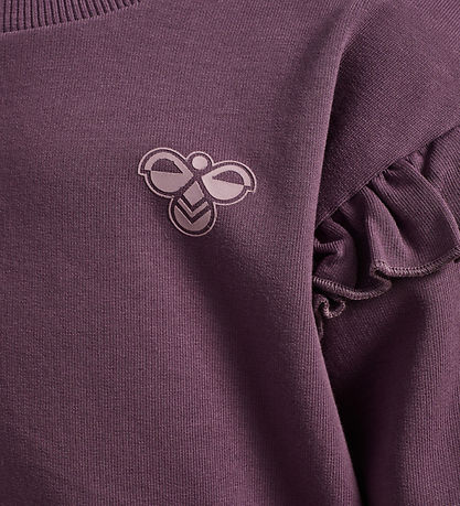 Hummel Sweatshirt - hmlMini - Loose Frill - Black Plum