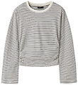 LMTD Blouse - NlfNovegat - Dark Shadow/W. Antique White
