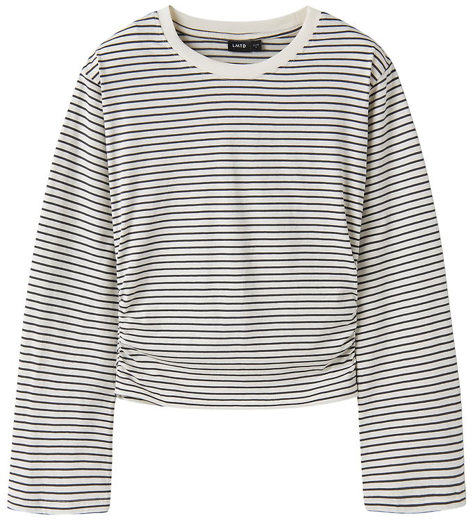 LMTD Bluse - NlfNovegat - Dark Shadow/W. Antique White