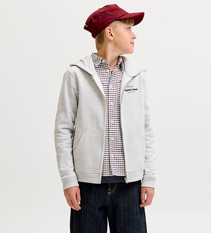 Jack & Jones Hættetrøje - Sweat - JorNorrebro - White Melange