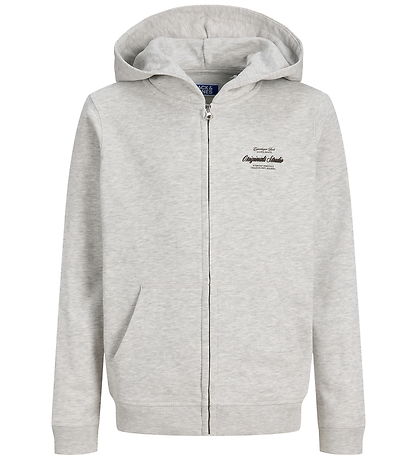 Jack & Jones Hættetrøje - Sweat - JorNorrebro - White Melange