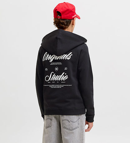 Jack & Jones Hættetrøje - Sweat - JorNorrebro - Black
