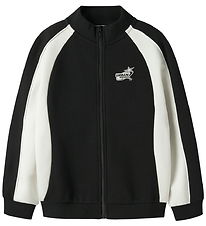 Name it Sweatshirt m. Lynlås - NkmLasse - Black