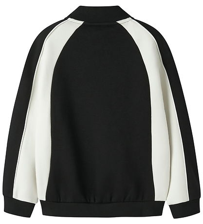 Name it Sweatshirt m. Lynlås - NkmLasse - Black