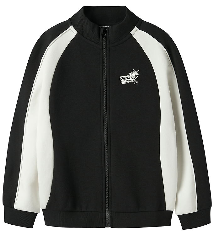 Name it Sweatshirt m. Lynlås - NkmLasse - Black