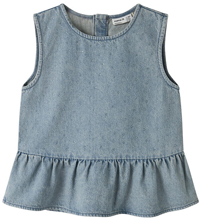 NAME IT Denim Top Rain Special Blue Grey Denim