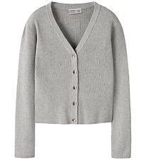 Name it Cardigan - NkfLarenlise - Strik - Light Grey Melange