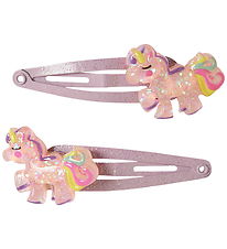 Name It Hårspænder - 2-pak - NmfLunicorn - Lotus/Unicorn