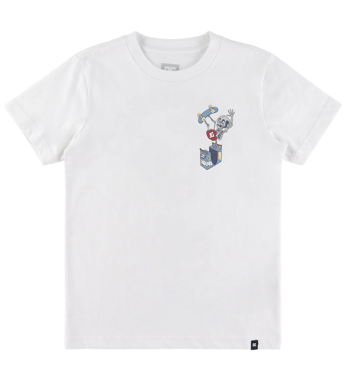 DC T-shirt - Handplant - Hvid m. Print