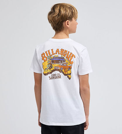 Billabong T-shirt - Straya - Hvid m. Print