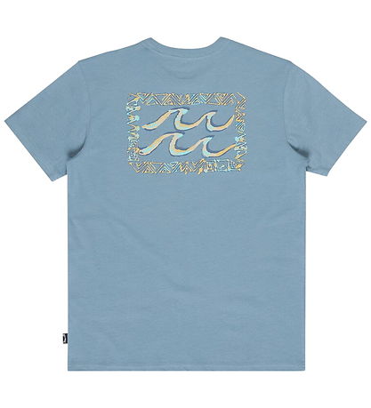 Billabong T-shirt - Crayon Wave - Blue Fog