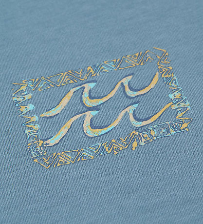 Billabong T-shirt - Crayon Wave - Blue Fog