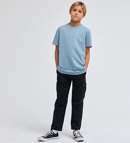 Billabong T-shirt - Crayon Wave - Blue Fog