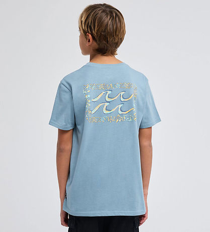 Billabong T-shirt - Crayon Wave - Blue Fog