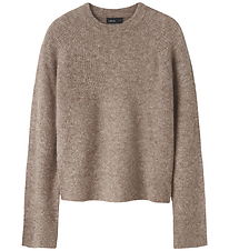 LMTD Bluse - Strik - Kort - NlfKleave - Mocha Meringue