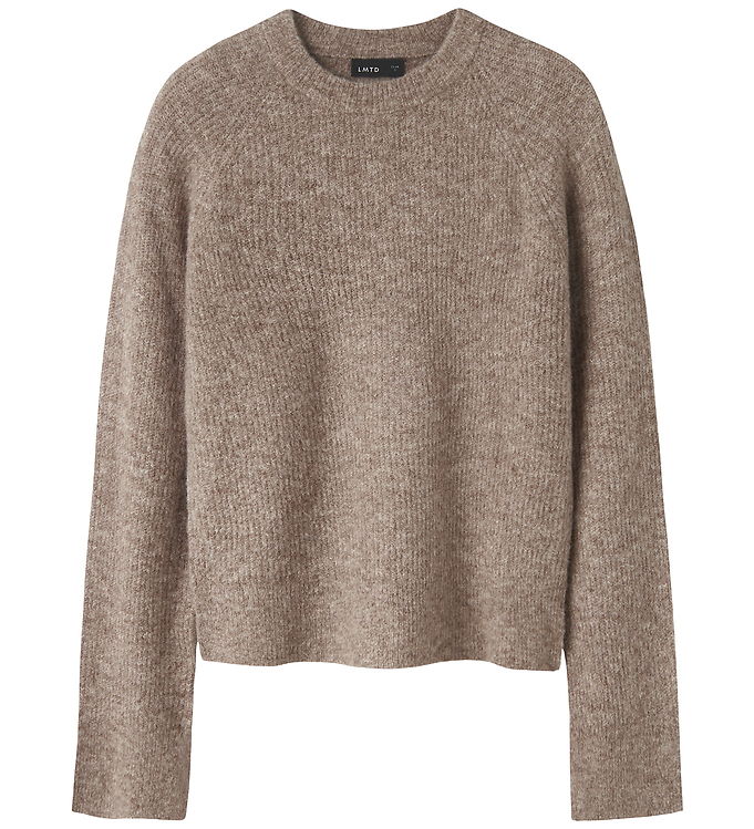 LMTD Bluse - Strik - Kort - NlfKleave - Mocha Meringue