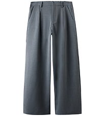LMTD Bukser - Wide - NlfLuis - Grey Melange