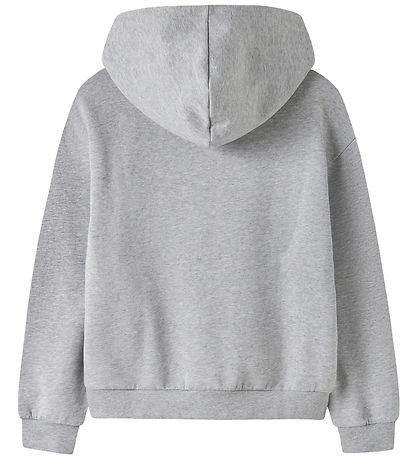 LMTD Cardigan m. Hætte - Sweat - NlnNevo - Grey Melange
