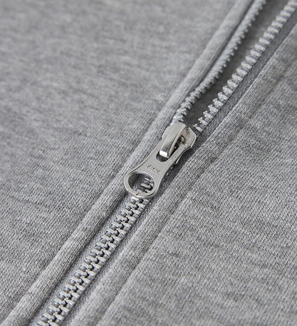 LMTD Cardigan m. Hætte - Sweat - NlnNevo - Grey Melange