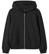 LMTD Cardigan m. Hætte - Sweat - NlnNevo - Black