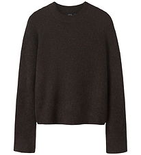 LMTD Bluse - Strik - Kort - NlfKleave - Chocolate Brown