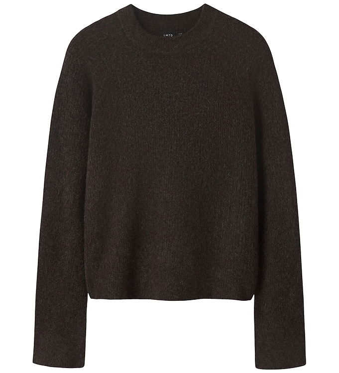 LMTD Bluse - Strik - Kort - NlfKleave - Chocolate Brown