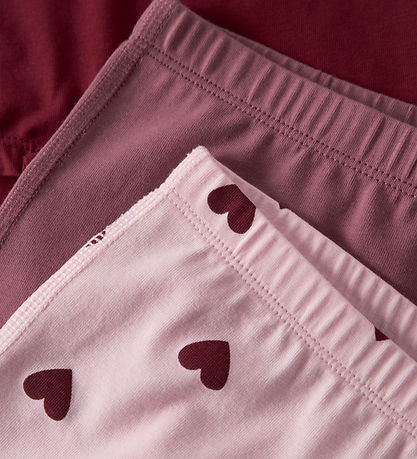Name It Hipsters - NmfTights - 3-pak - Parfait Pink/Rumba Red
