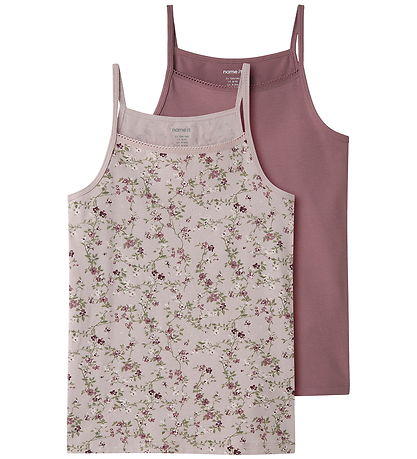 Name It Undertrøje - NkfStrap - 2-pak - Violet Ice/Wistful Mauve