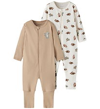 Name It Natdragter - NbnNightsuit - 2-pak - Jet Stream/Sesame
