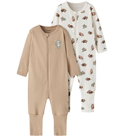 Name It Natdragter - NbnNightsuit - 2-pak - Jet Stream/Sesame