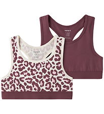 Name It Top - NkfShort - 2-pak - Antique White/Wild Ginger