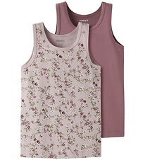 Name It Undertrøje - NmfTank - 2-pak - Violet Ice/Wistful Mauve