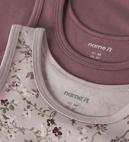 Name It Undertrøje - NmfTank - 2-pak - Violet Ice/Wistful Mauve