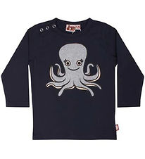 DYR-Cph T-shirt - Dyrcritter Baby - Navy Blæksprutte