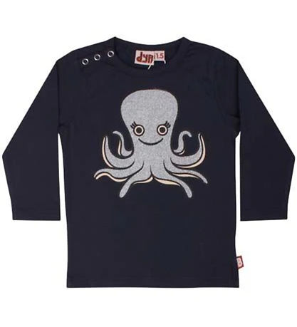 DYR-Cph T-shirt - Dyrcritter Baby - Navy Blæksprutte