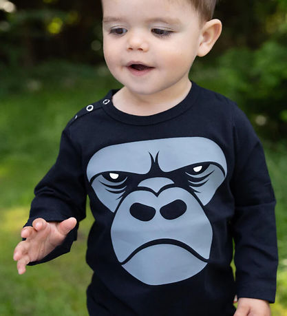 DYR-Cph Bluse - Dyrcritter Baby - Black Gorilla