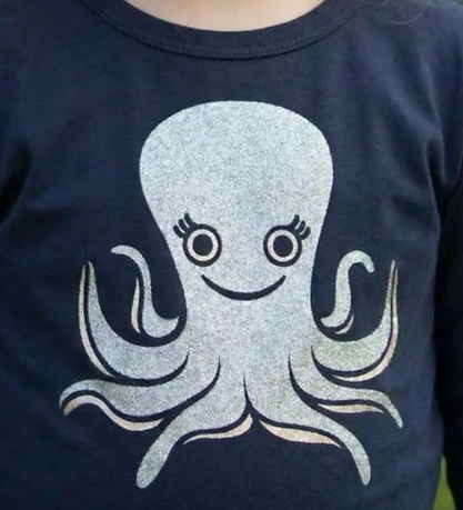 DYR-Cph Bluse - Dyrcritter Baby - Navy Blæksprutte
