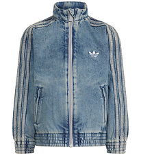 adidas Originals Denimjakke - Firebird - Worn Blue Denim