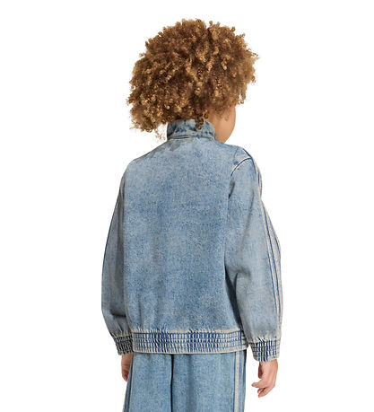 adidas Originals Denimjakke - Firebird - Worn Blue Denim