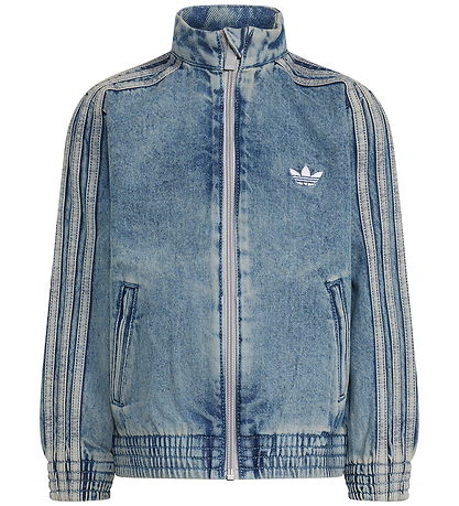 adidas Originals Denimjakke - Firebird - Worn Blue Denim